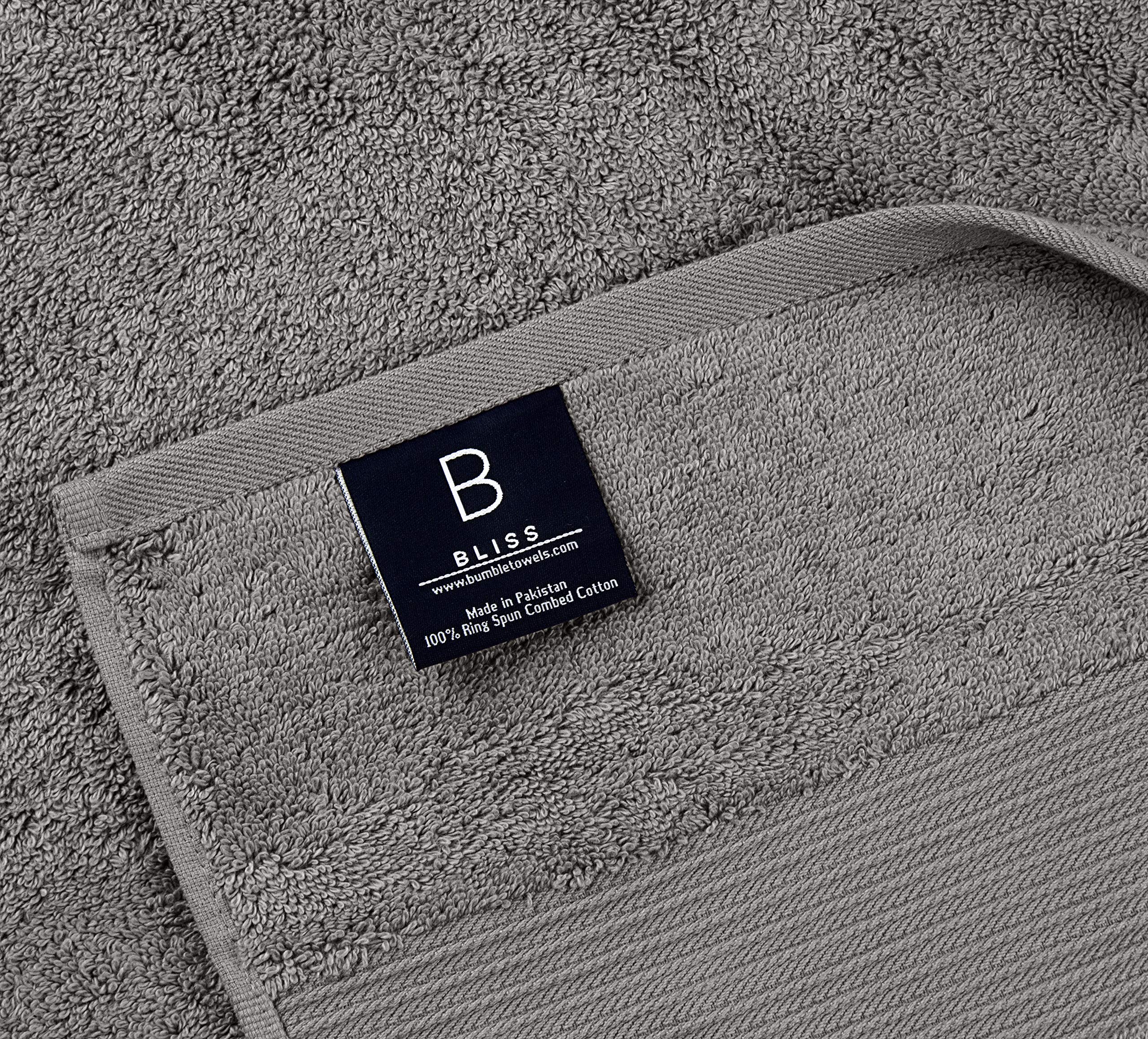 Care tag on Bumble Towels highlighting easy wash instructions