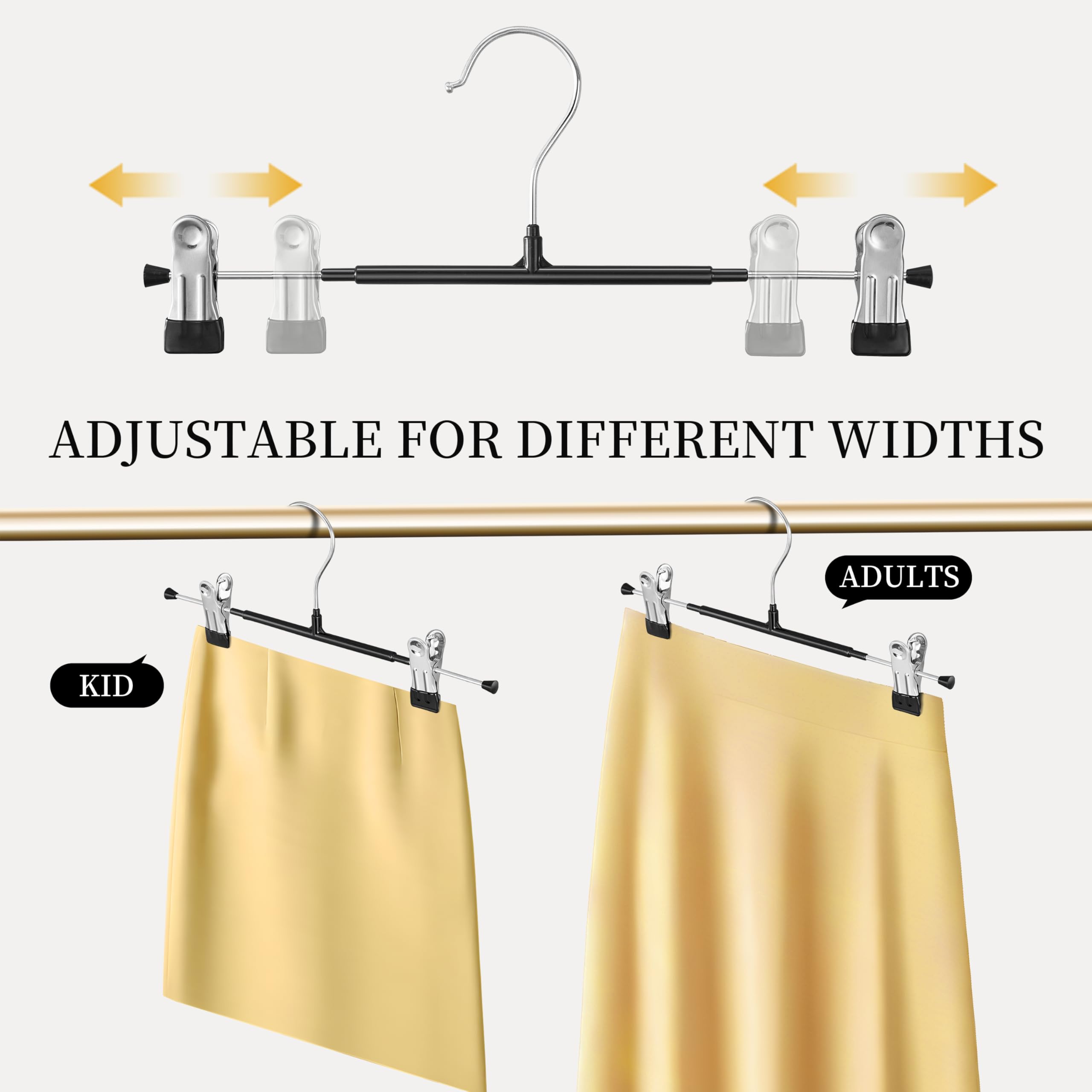 BUMODEL rubber-protected hanger ends shield delicate garments