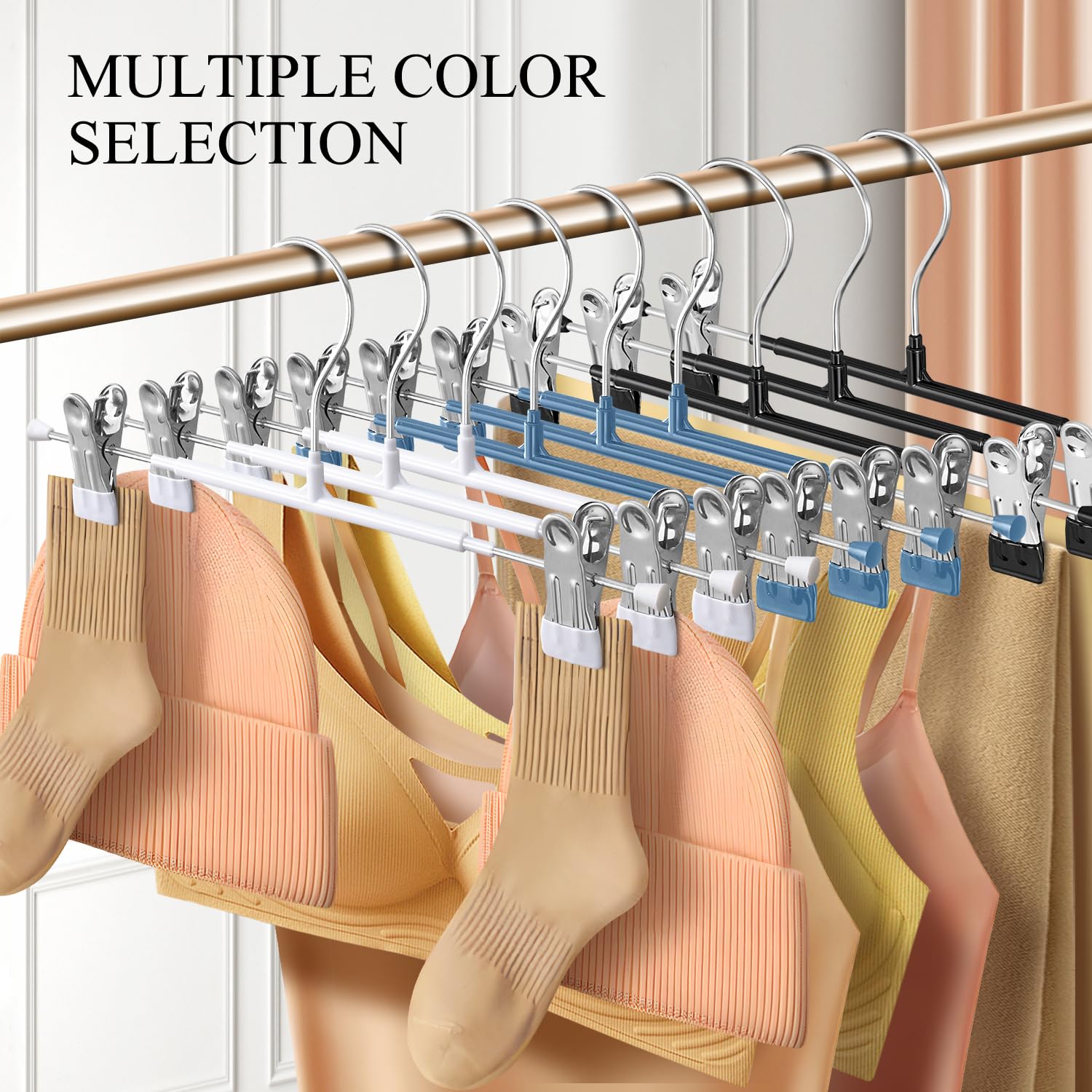 BUMODEL ultra-thin closet hanger frees space and improves visibility