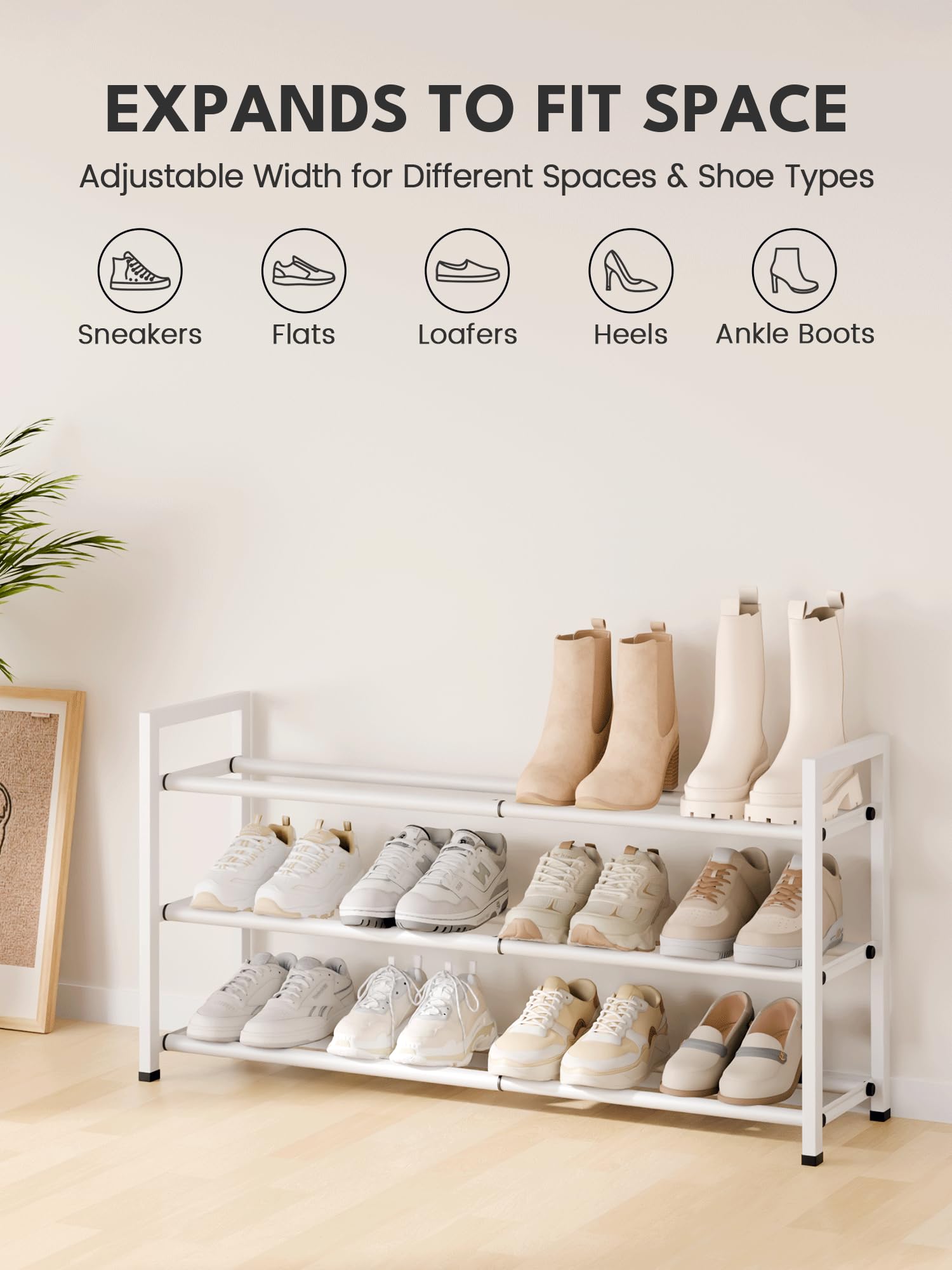 Bumusty entryway storage keeps footwear tidy in dorms and homes