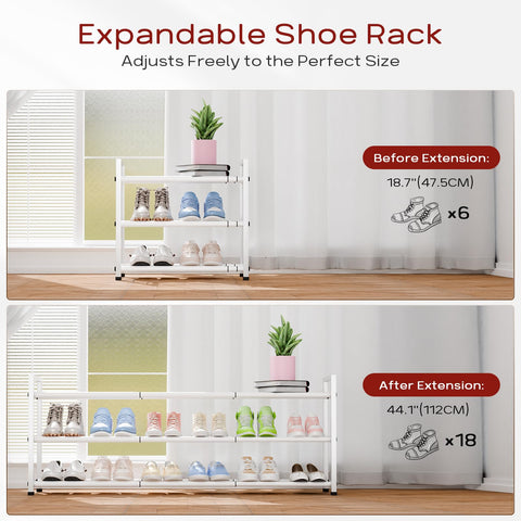 Bumusty entryway shoe rack placed in a hallway