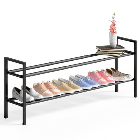 Bumusty roomy shelf holds up to 12 pairs of adult shoes