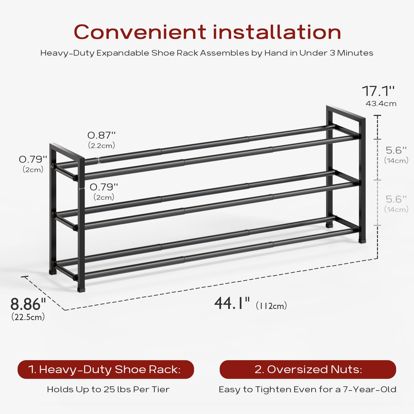 Bumusty fits entryways closets bedrooms and more for versatile organization.