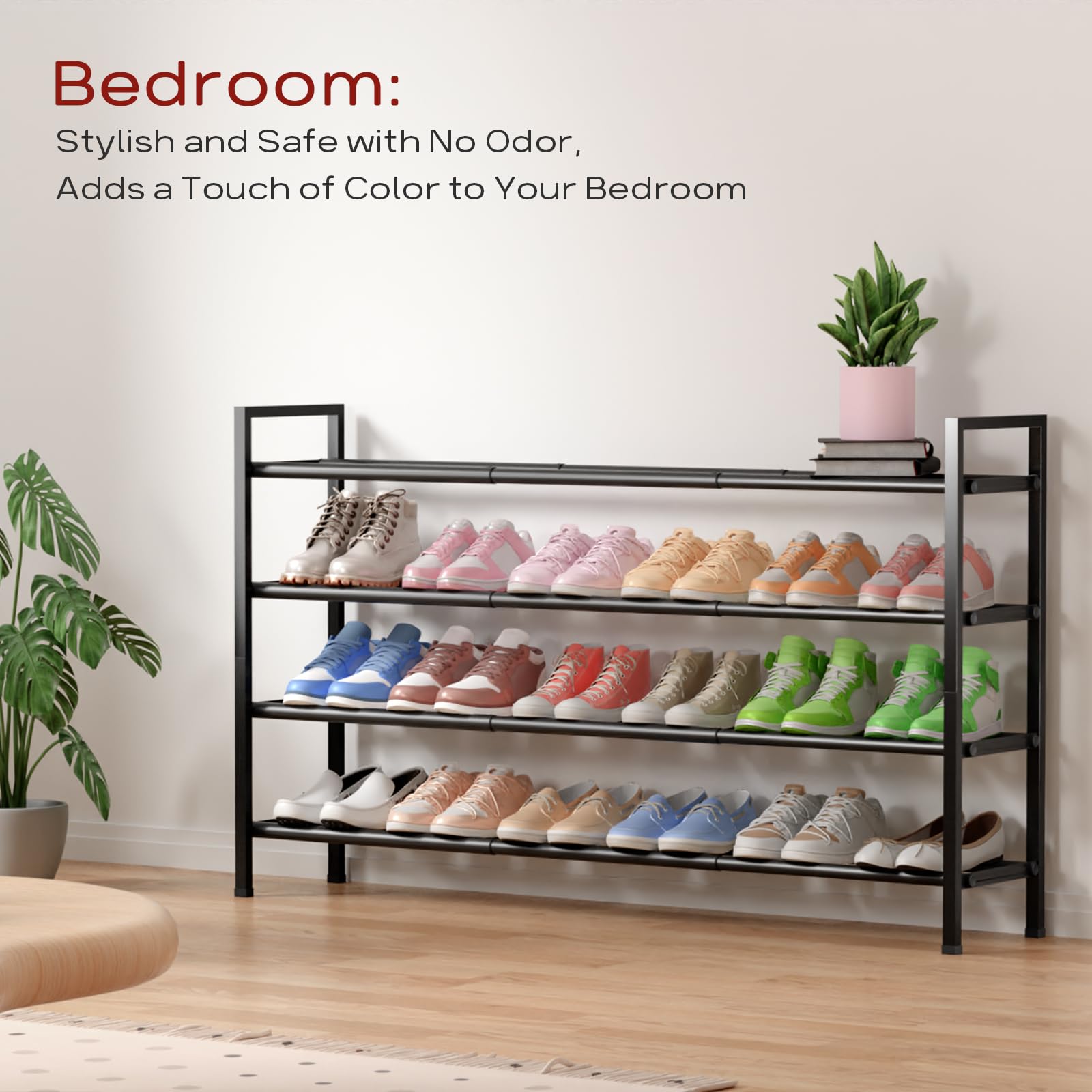 Bumusty versatile design fits narrow spaces in hallways and closets.