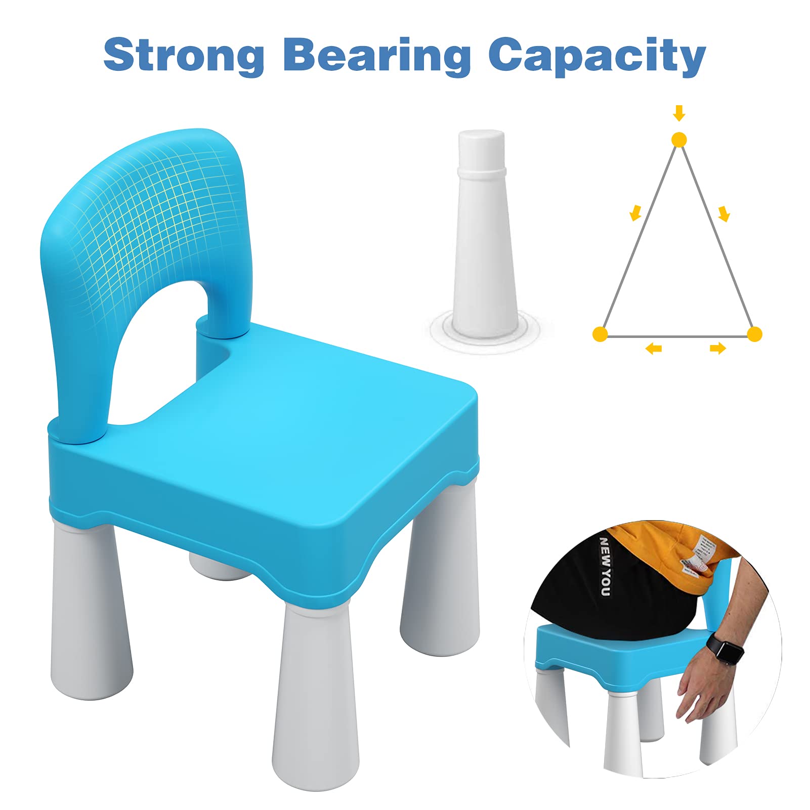 burgkidz chair seat height 9-3 inch blue supports feet-flat seating