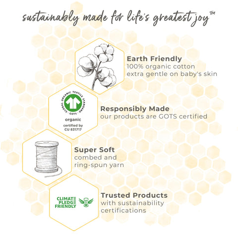 Burt's Bees Baby hooded towel in use at bath or beach for quick wrap.