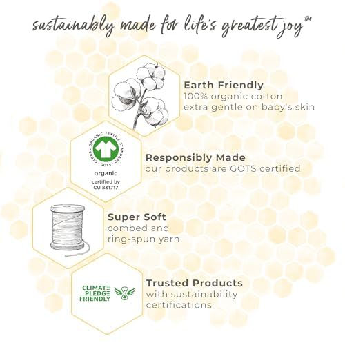 Burt's Bees Baby hooded towel laid out for bath time routine.