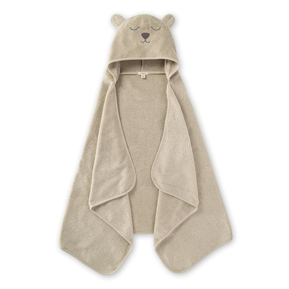 Burt's Bees Baby toddler hooded towel featuring an animal face for playful bath time.