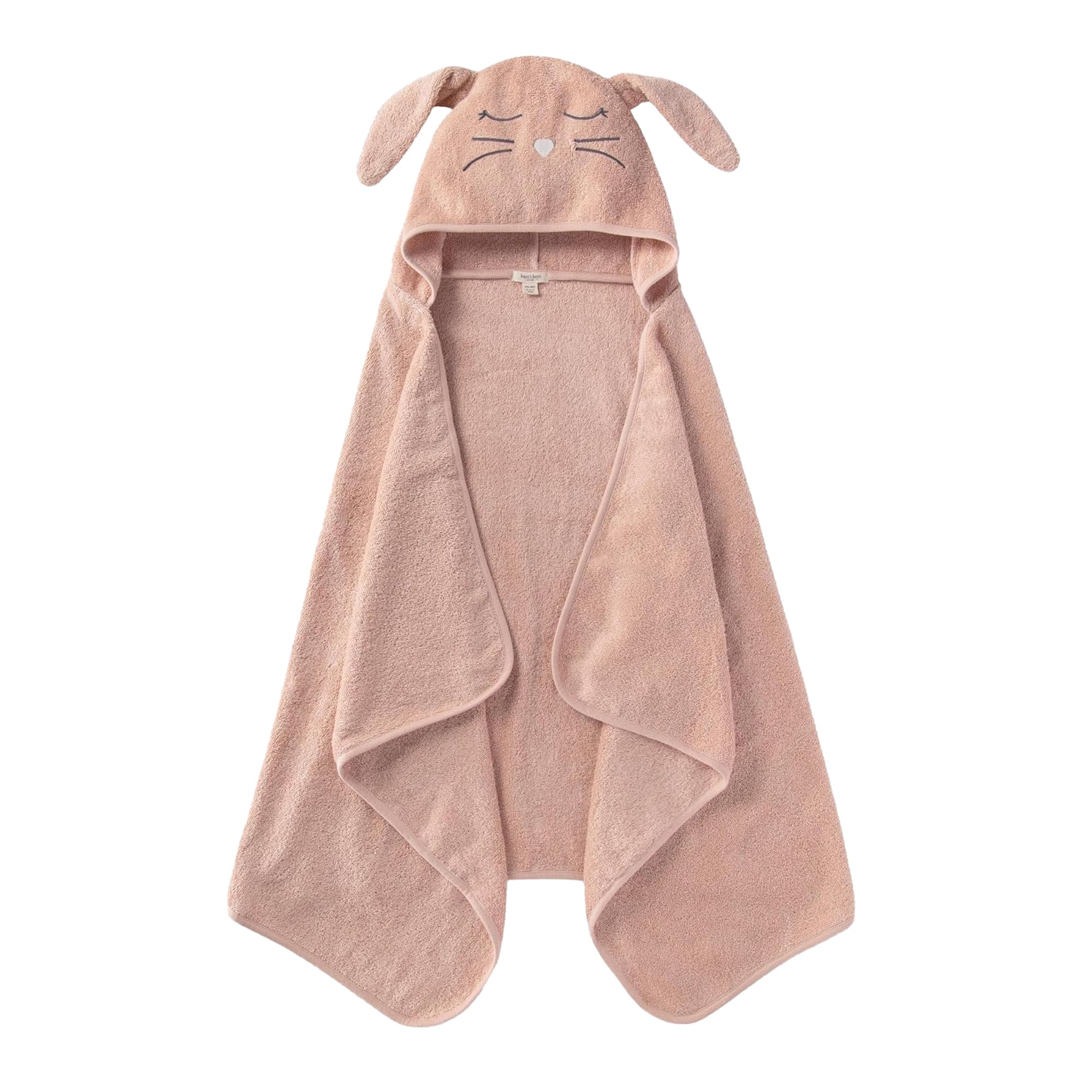 Burts Bees Baby hooded towel with owl face for cozy bath time.