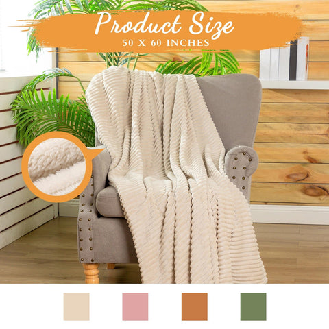 Buryeah 50x60 inch throw blanket offers generous sofa and bed coverage