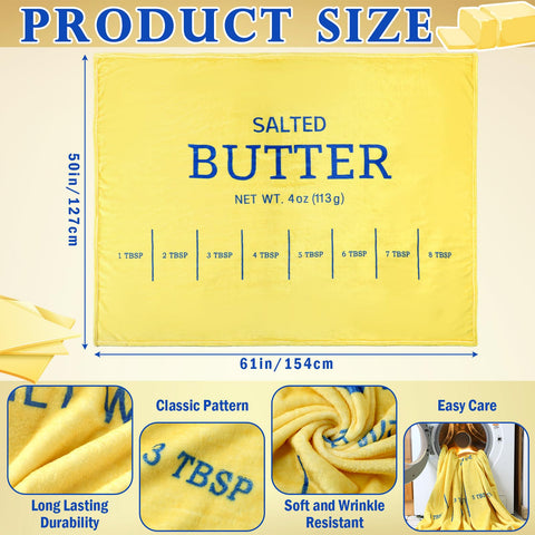 Buryeah butter blanket folded on bed adds soft warmth and elegant decor.