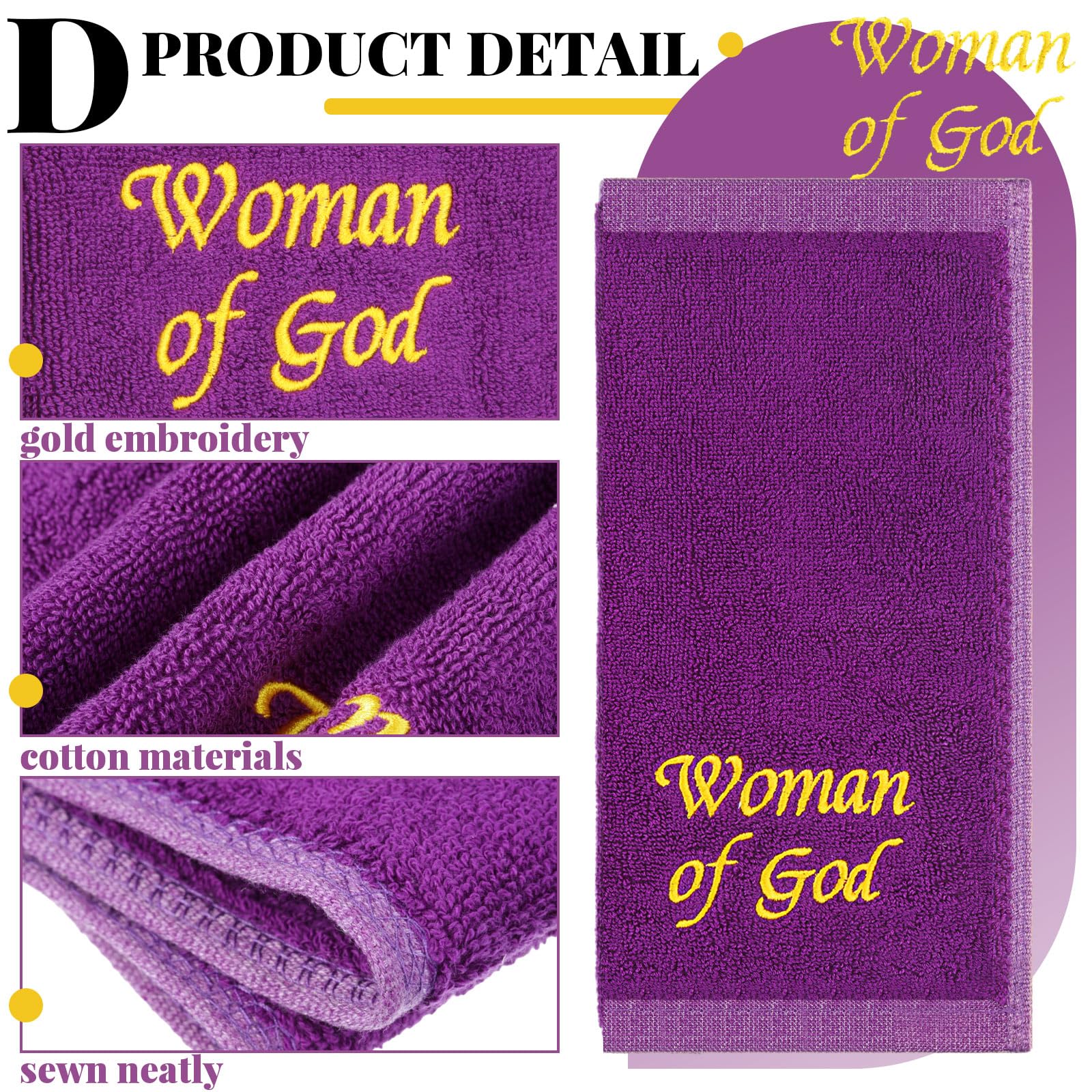 Buryeah cotton clergy hand towels—soft absorbent option for pulpit or home.