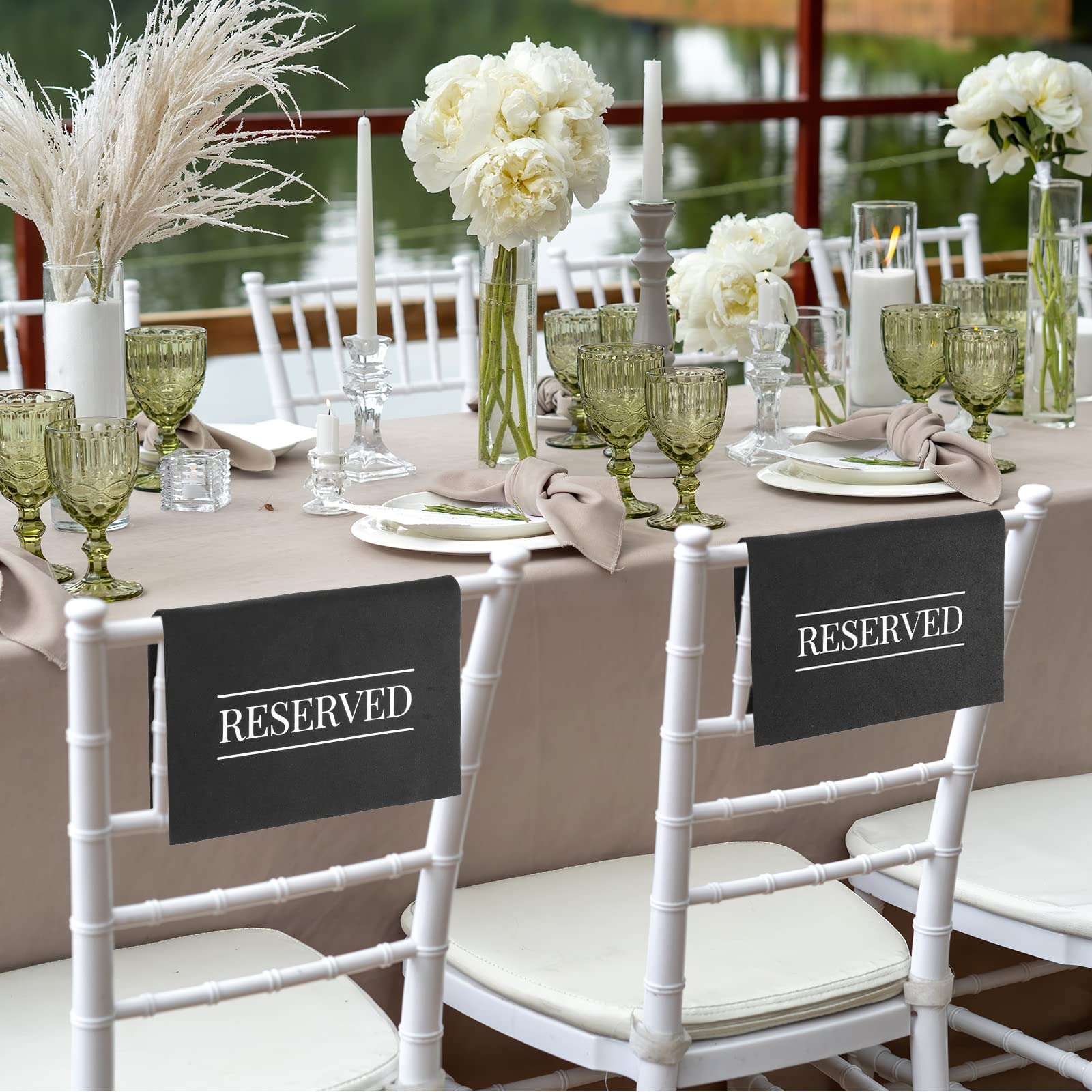 Buryeah printed reserved signs on fabric material for durable use