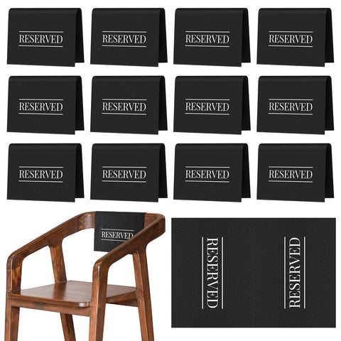 Buryeah reserved seating signs on a church pew for clear event visibility