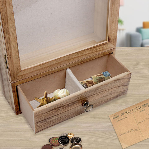 Butizone shadow box frame rustic wood finish for timeless decor.