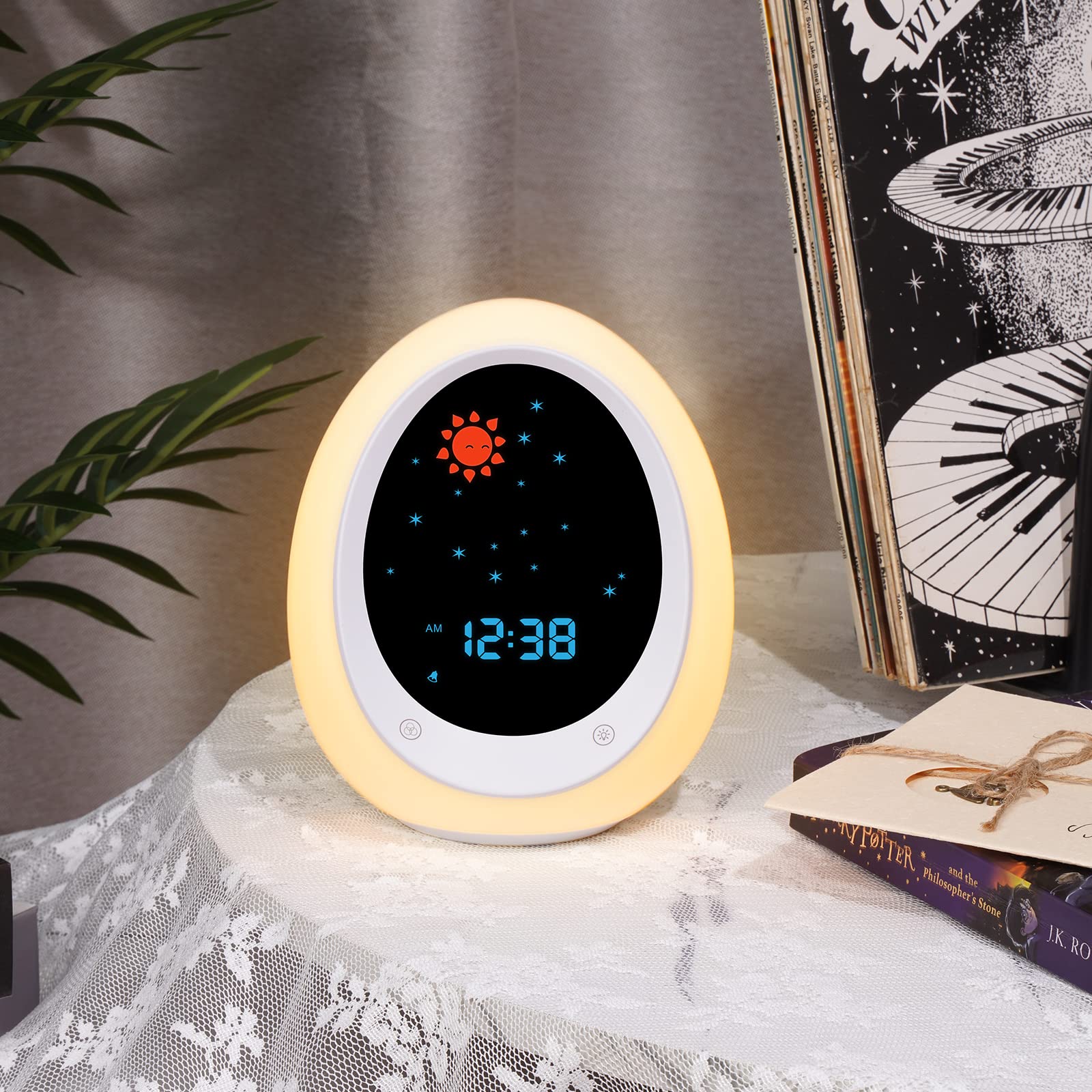 BUTTING Kids Alarm Clock child lock keeps settings safe for kids.