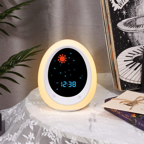 BUTTING Kids Alarm Clock child lock keeps settings safe for kids.