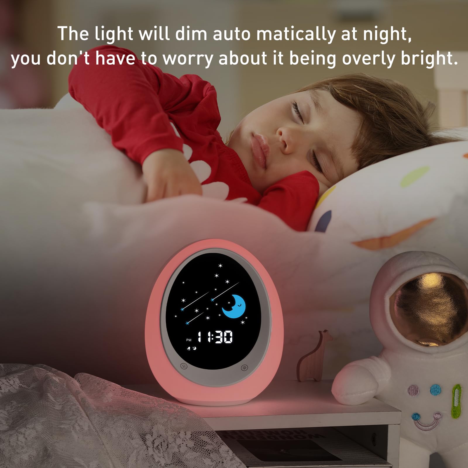BUTTING Kids Alarm Clock gift idea with 1-year warranty for kids.