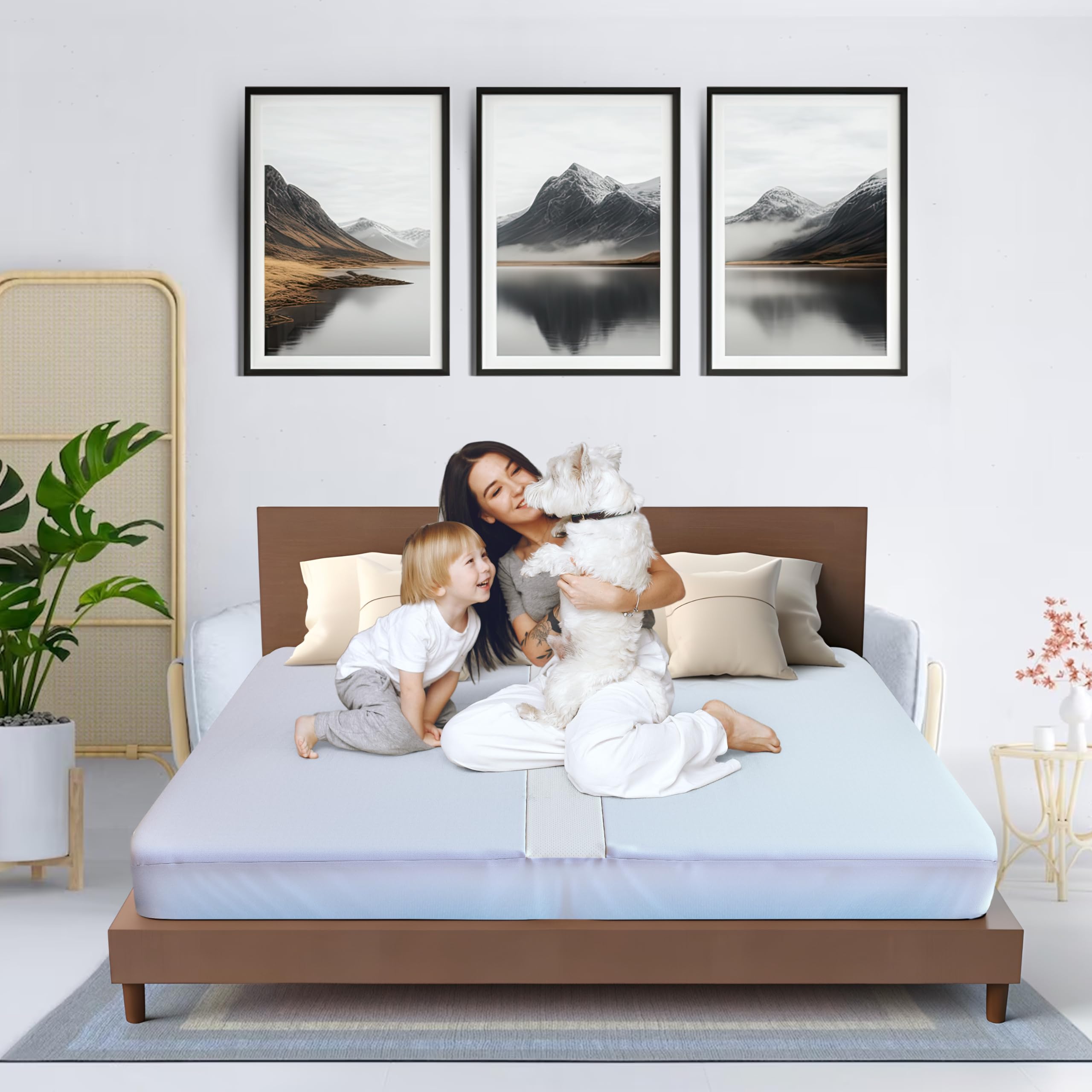 Buve Bed Bridge enables quick, stable setup between twin beds.