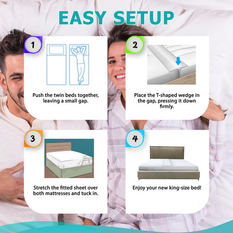 Buve Bed Bridge requires up to 24 hours to fully expand after packaging.