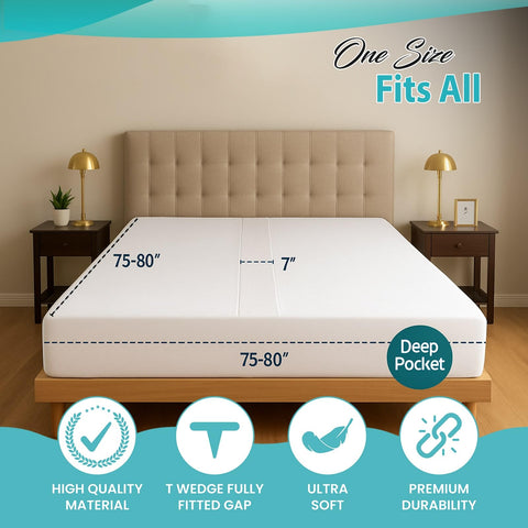 Buve Bed Bridge provides wide coverage to merge twins into king-sized space.