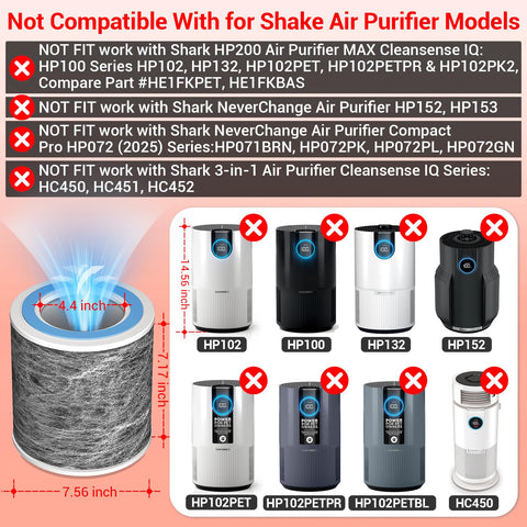 BUXEBUX HP201 filter packaging shows easy replace-at-a-glance design.
