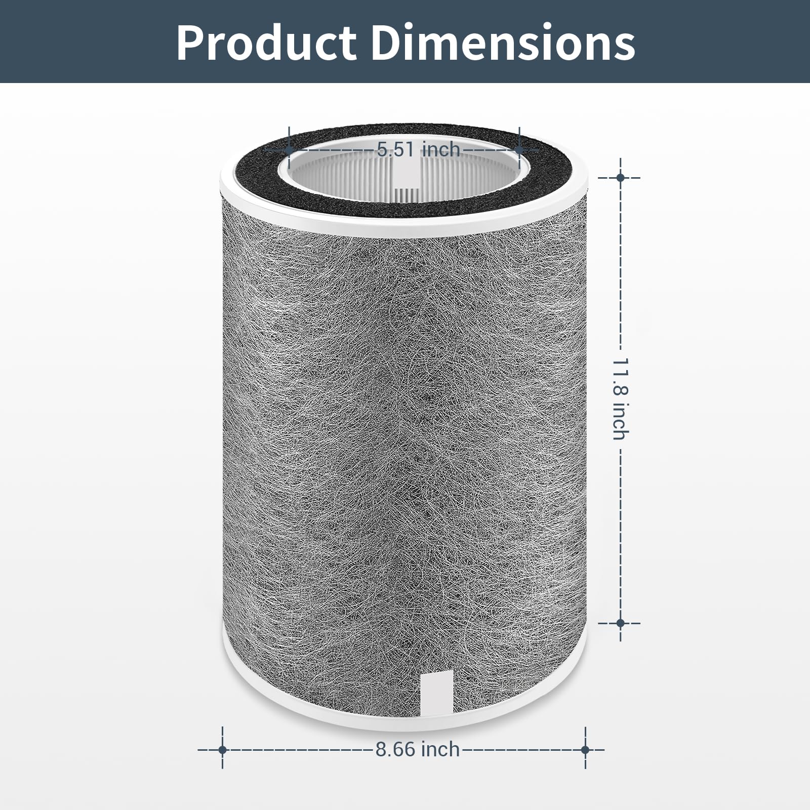 BUXEBUX HP201 filter 3-in-1 structure for cleaner air.