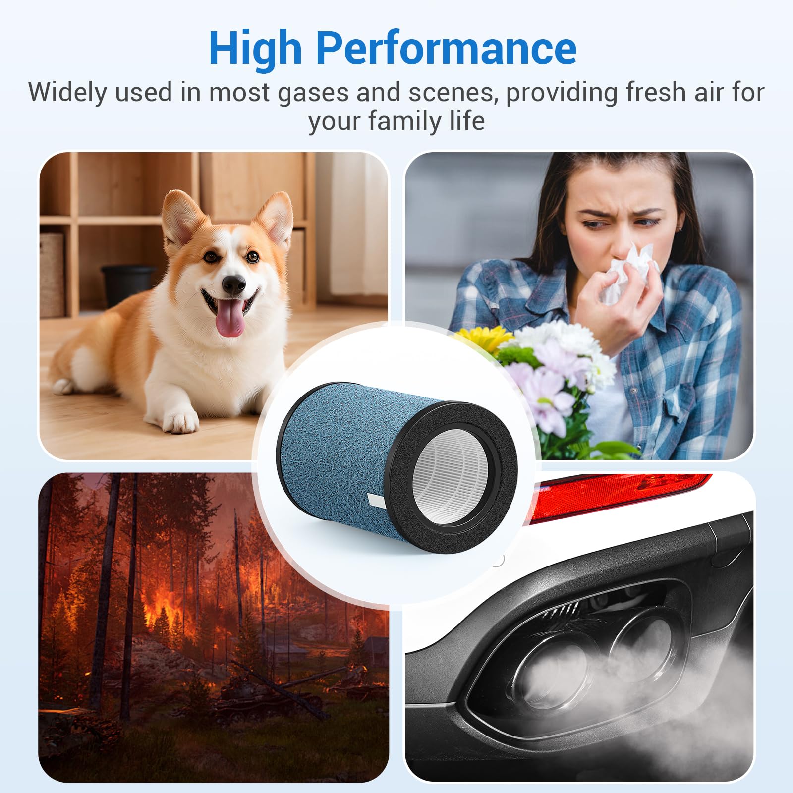 BUXEBUX HP302 compatibility with Shark purifiers ensures a precise fit