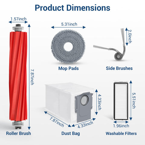 BUXEBUX Roborock Qrevo S Pro mop pad for thorough floor cleaning and edge coverage