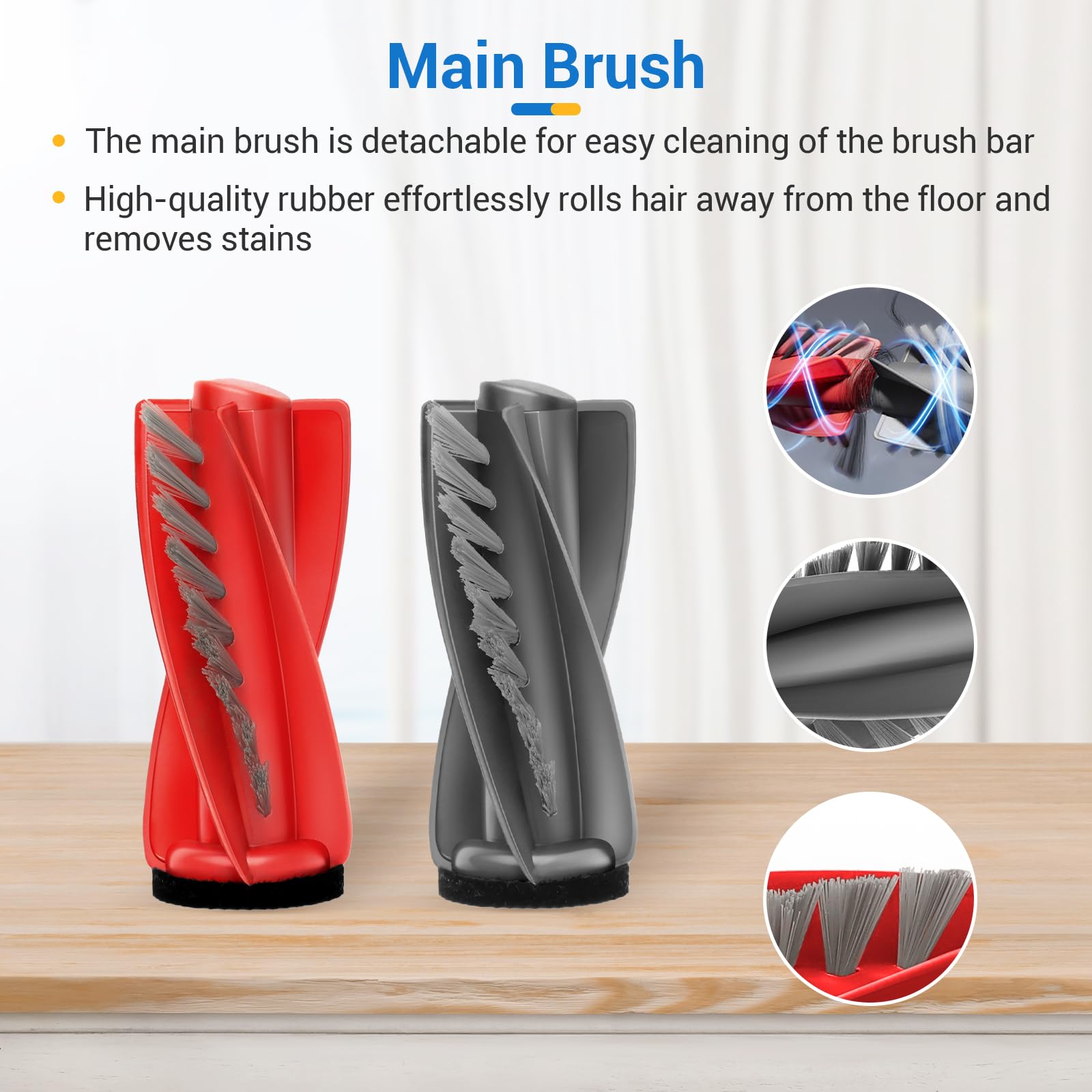 BUXEBUX Saros side brush reaches corners for edge cleaning