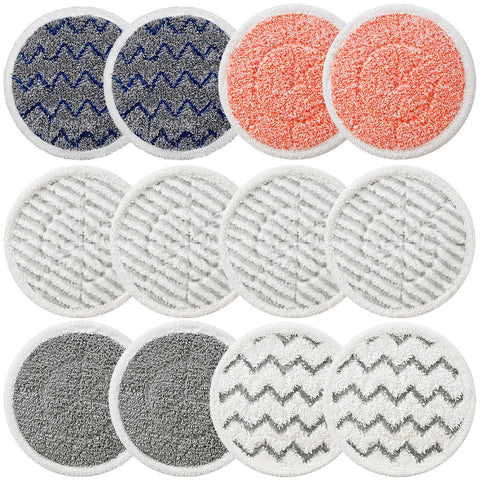 Bvhonwe 12-pack upgraded S7001 pads for Shark steam mop, versatile for deep cleaning