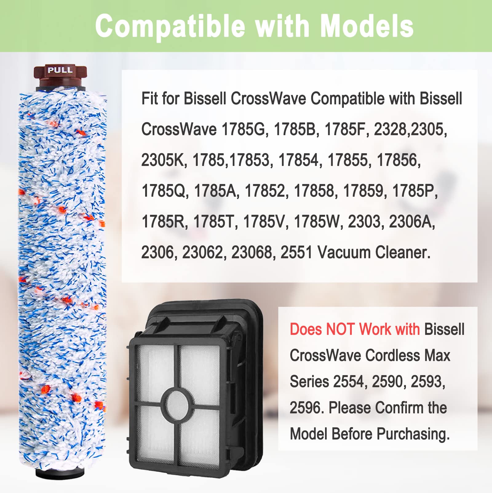 Bvhonwe HEPA filter for CrossWave, captures fine particles for cleaner air.