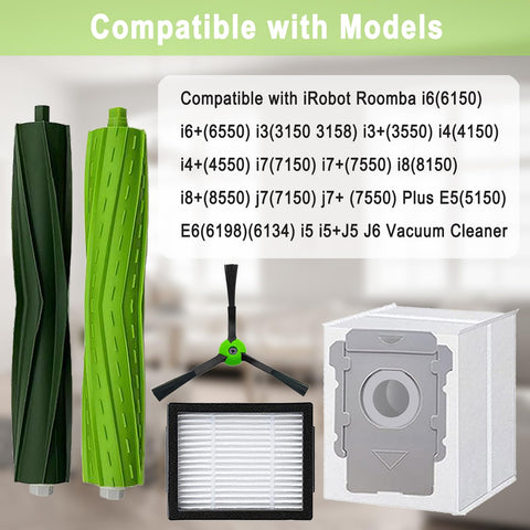 Bvhonwe Roomba roller brushes in use for thorough agitation on multiple floor types.