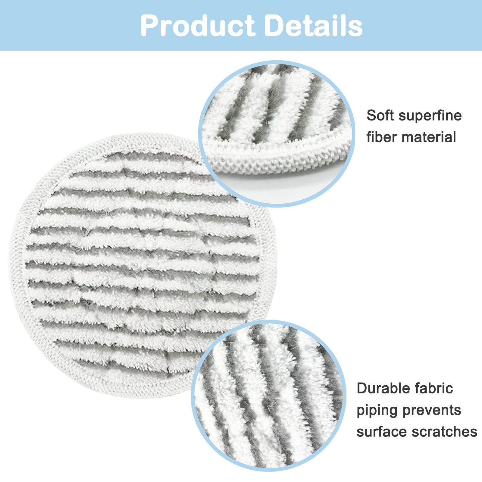 Bvhonwe S7001 velvet-bristle pad design improves scrubbing on tough grime.