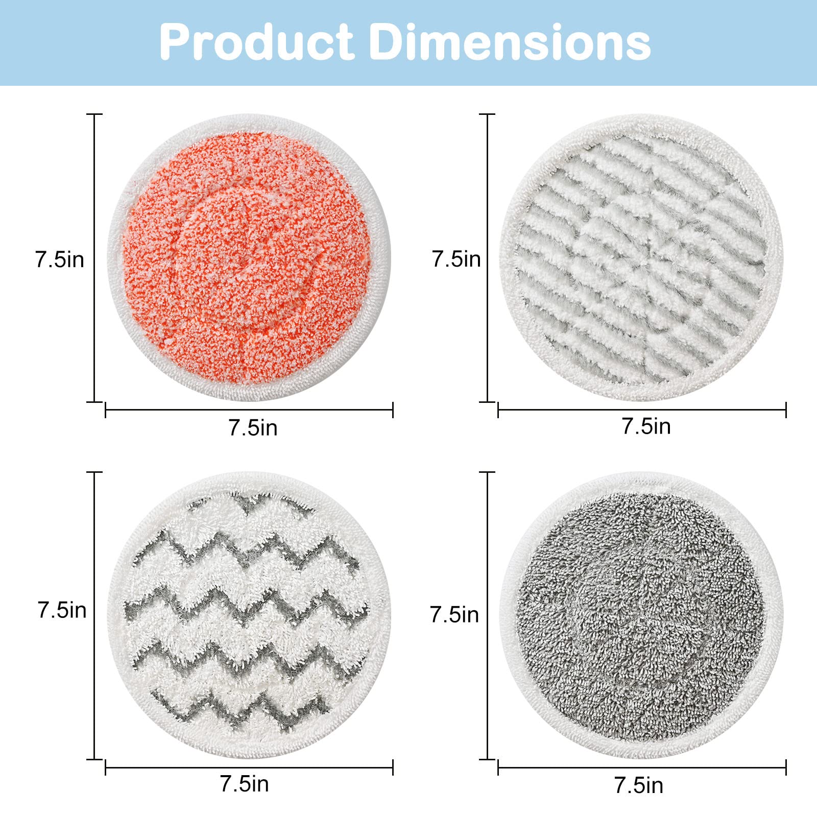 Bvhonwe microfiber pads absorb water quickly and dry fast on sealed floors.