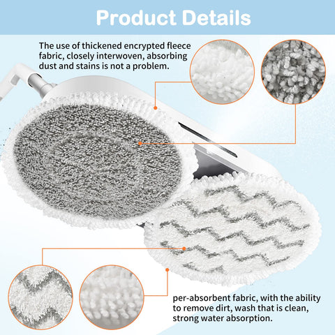 Bvhonwe scrub washable pad close-up showing velvet and bristle texture for tough stains.