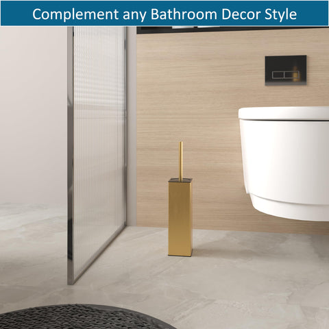 BVL brushed gold holder offering stable, compact storage in your space.
