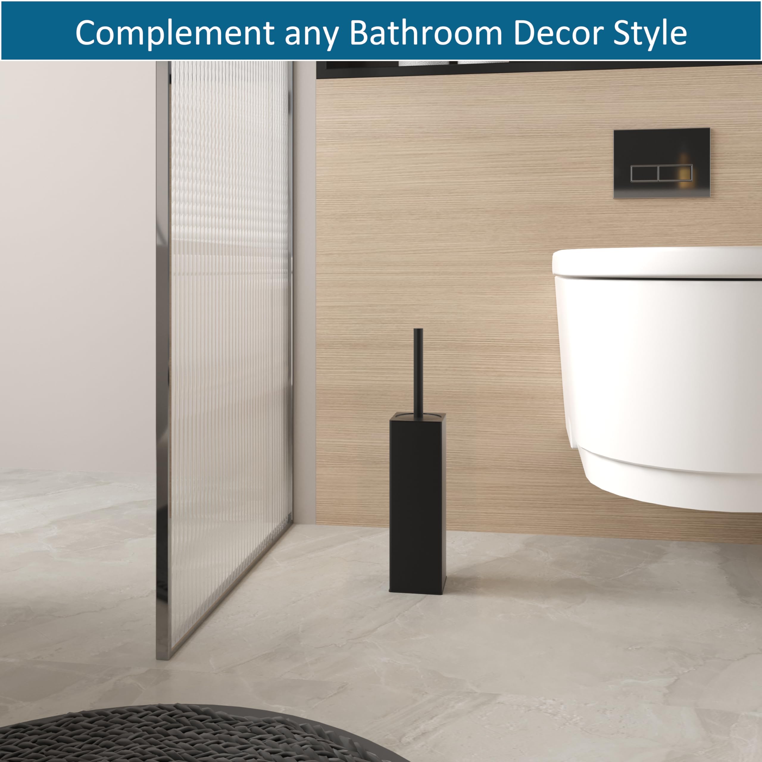BVL holder with weighted base provides stable, tip-free placement during cleaning.