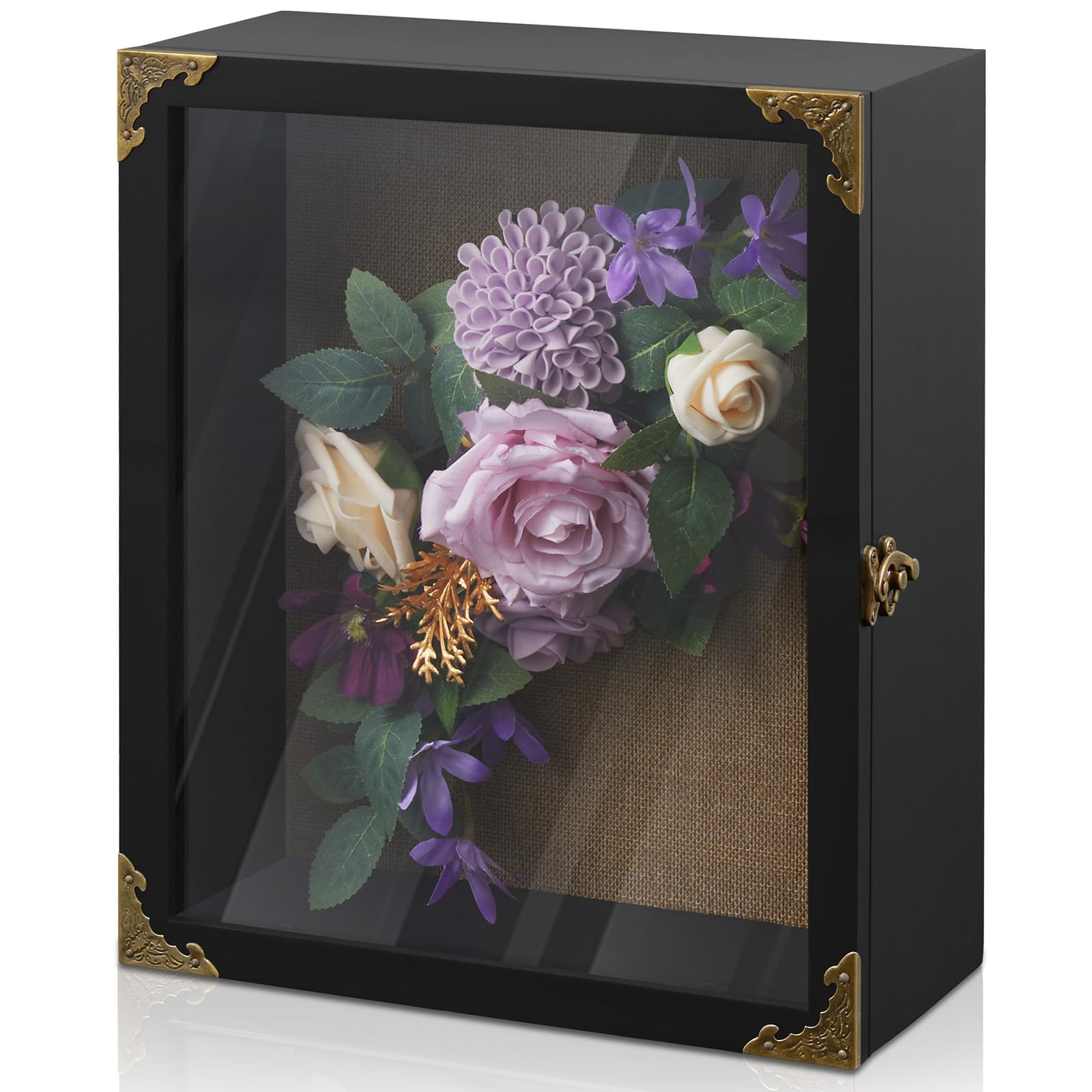 BWODYAY Deep Shadow Box front view highlighting ultra-deep space for bulky bouquets