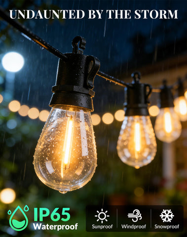 BYGUQ waterproof outdoor lights designed for year-round outdoor use.