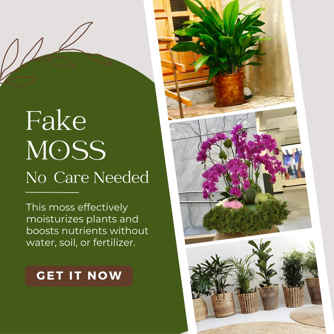 BYHER indoor craft moss is pliable and easy to shape for crafts