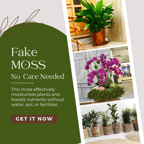 BYHER indoor craft moss is pliable and easy to shape for crafts