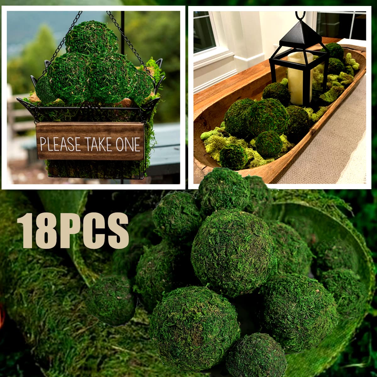 BYHER natural dried moss stays vibrant without sunlight or water for year-round display