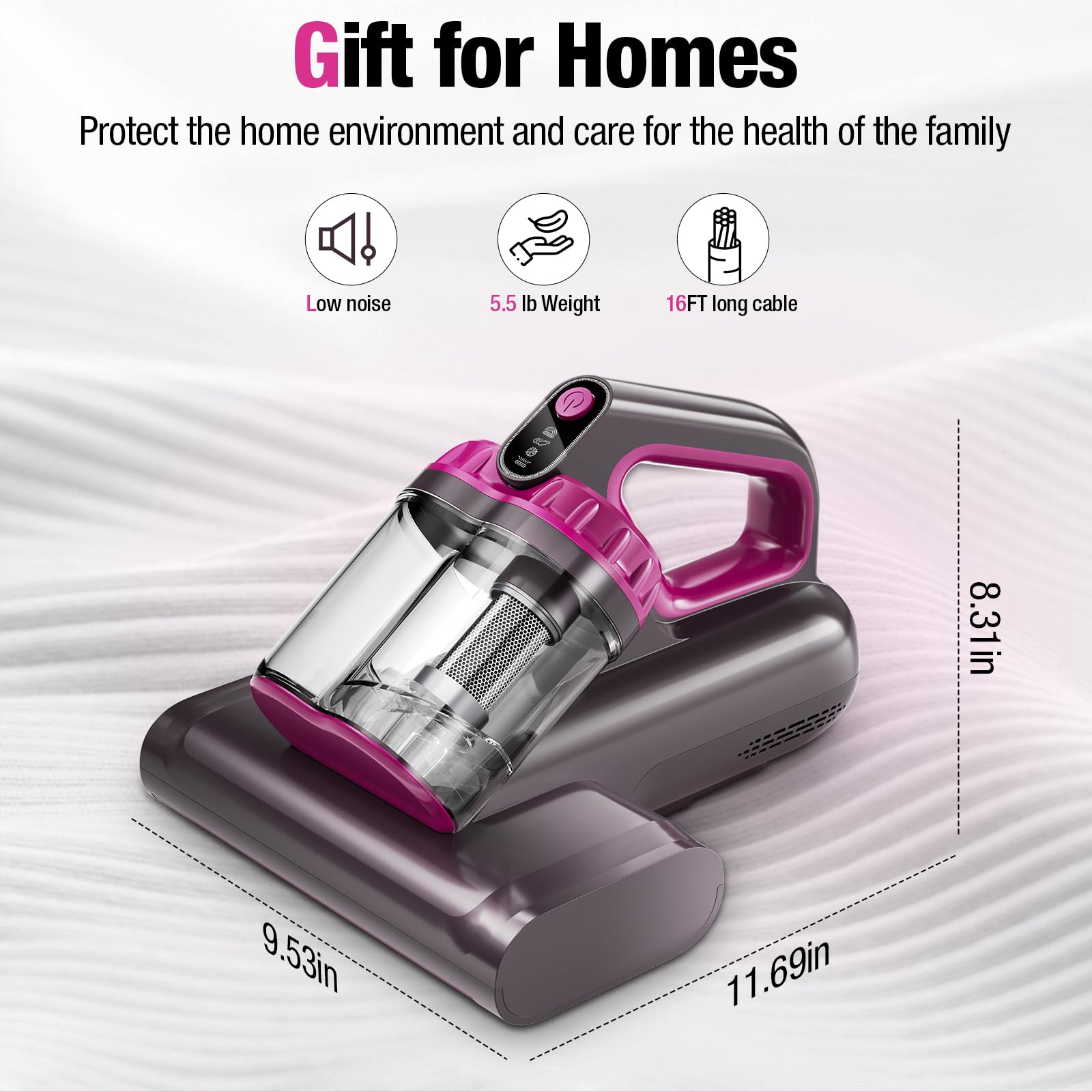 BYHUME lightweight 3.9 lb handheld design with durable build