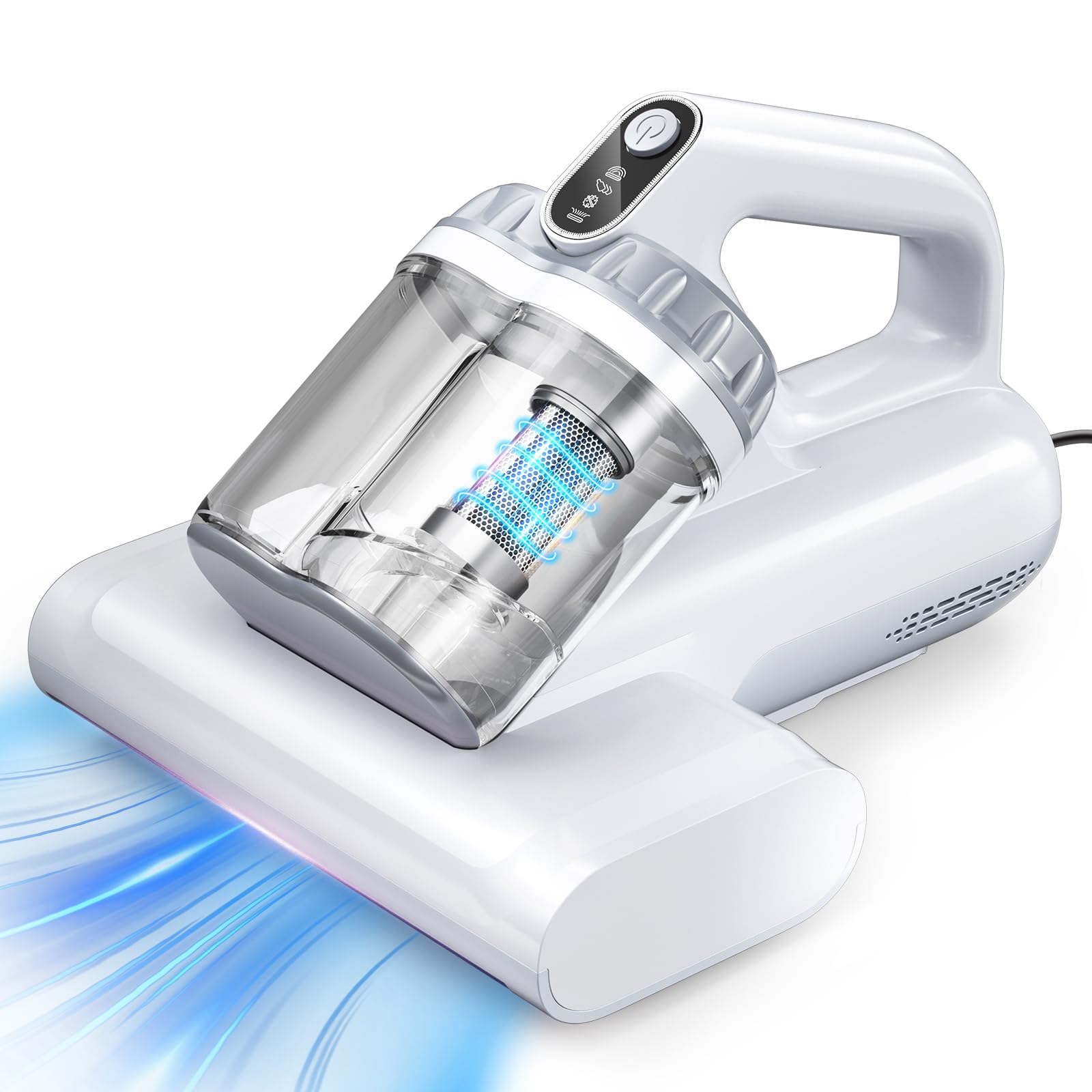 BYHUME mattress vacuum cleaner with UV-C light and ultrasonic heating for deep fabric cleaning