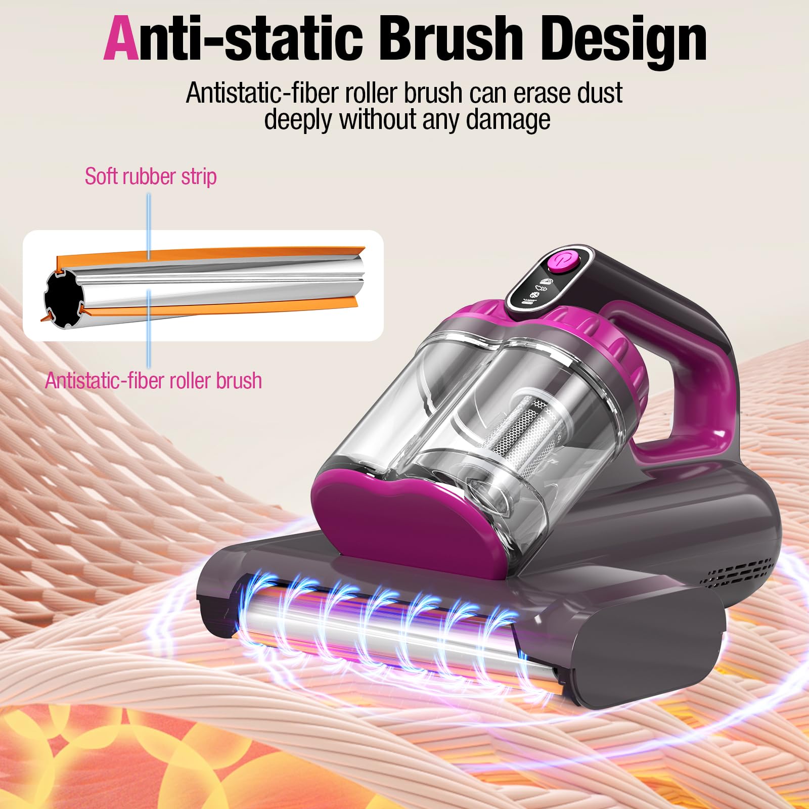 BYHUME wide 8.4-inch suction port enables edge-to-edge cleaning