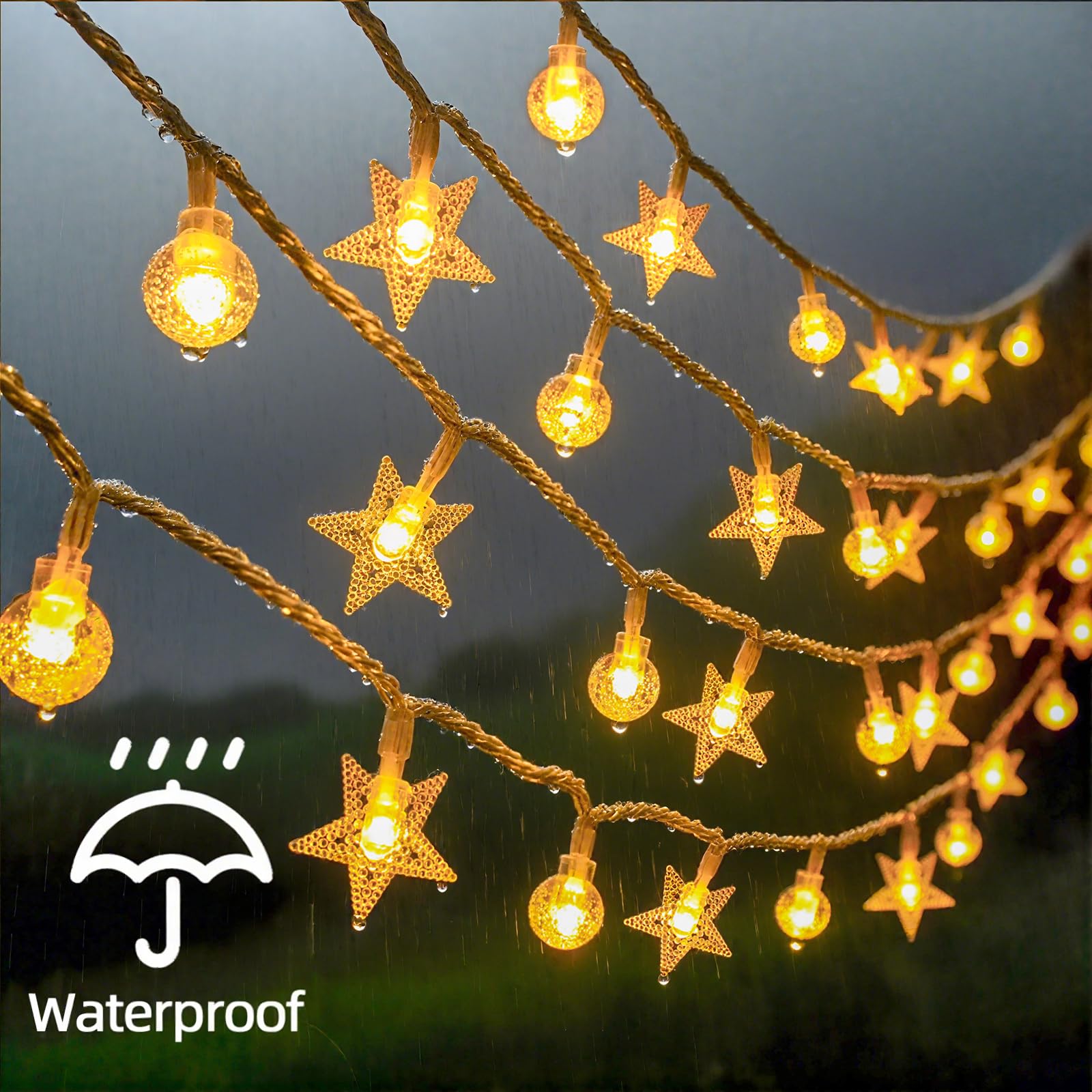 BYIZO IP44 waterproof LED wires and bulbs for outdoor durability