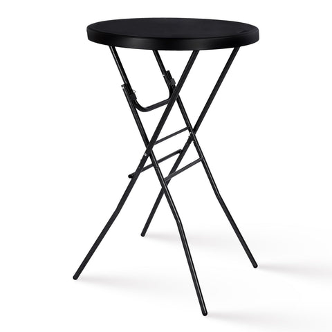 Byliable cocktail table 28in folded for compact storage and transport.