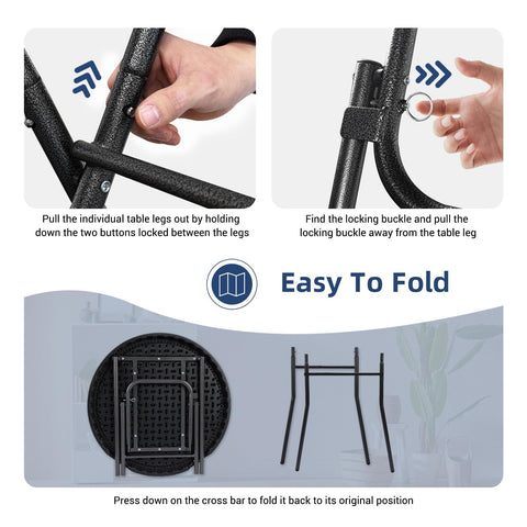 Byliable non-slip feet maintain stability on indoor surfaces.