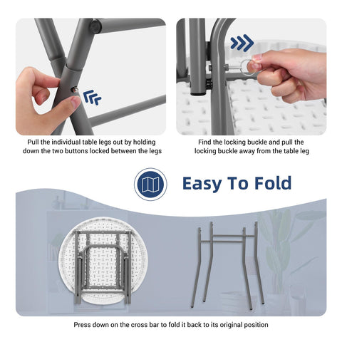 Byliable weather-ready white finish adds a clean look for weddings and events.